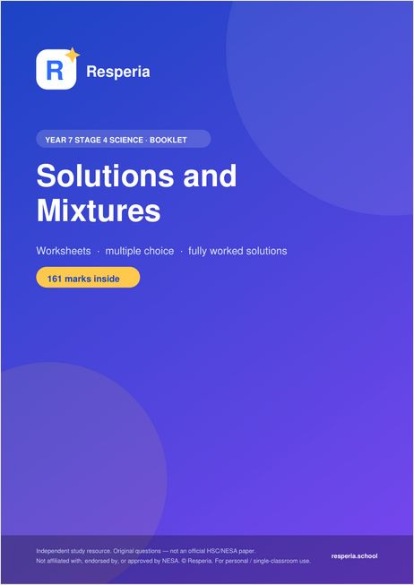 Solutions & Mixtures cover